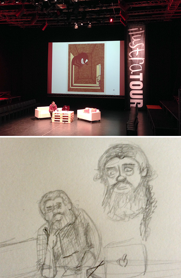 ilustrador Max conferencia Ilustratour 2014 en Valladolid