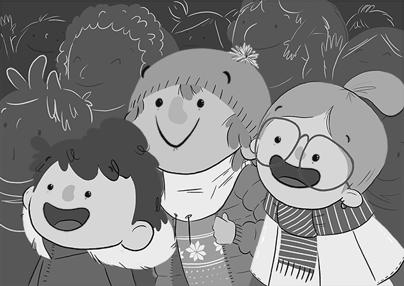 Banco Sabadell animación 2D ilustración infantil Navidad Xmas cabalgata Reyes Magos 2016 Mr John Sample animation character design diseño personajes sketch boceto